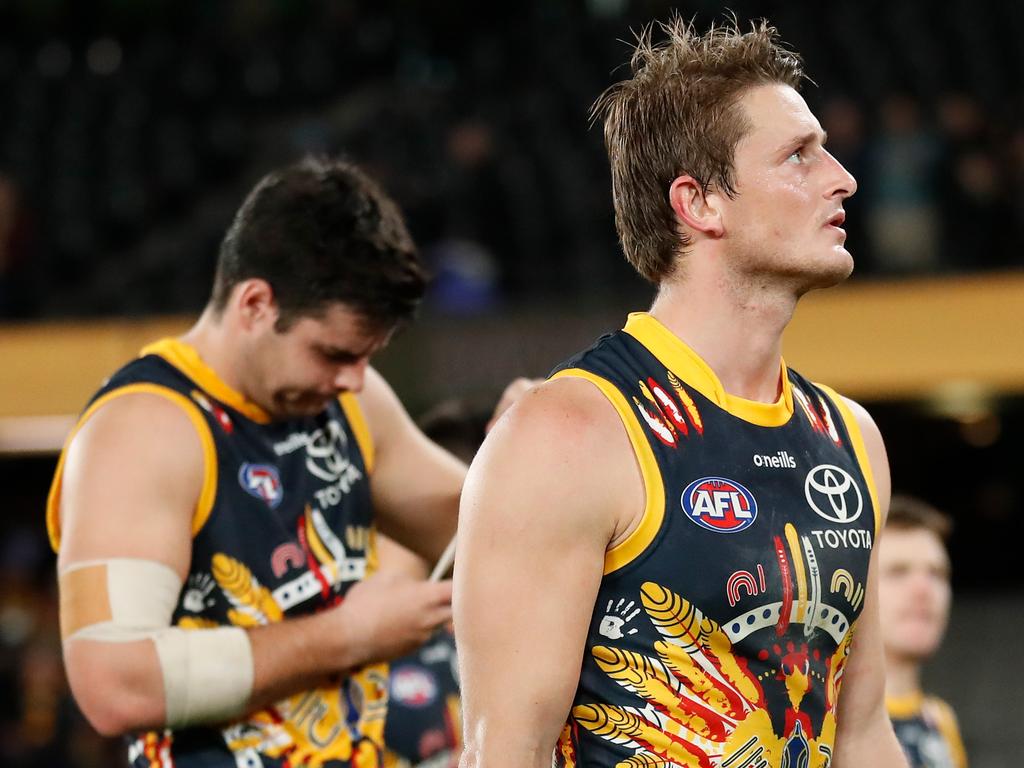 Adelaide, Australia. 03rd June, 2023. Junior Rioli of the Power snaps a  goal during the AFL Round 12 match between the Port Adelaide Power and the  Hawthorn Hawks at the Adelaide Oval