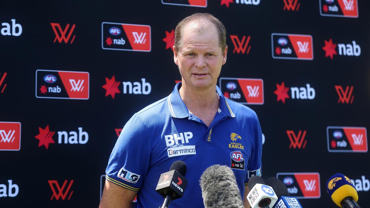 West Coast coach Michael Prior has apologised for his comments about the pride jersey. (Photo by Paul Kane/Getty Images)