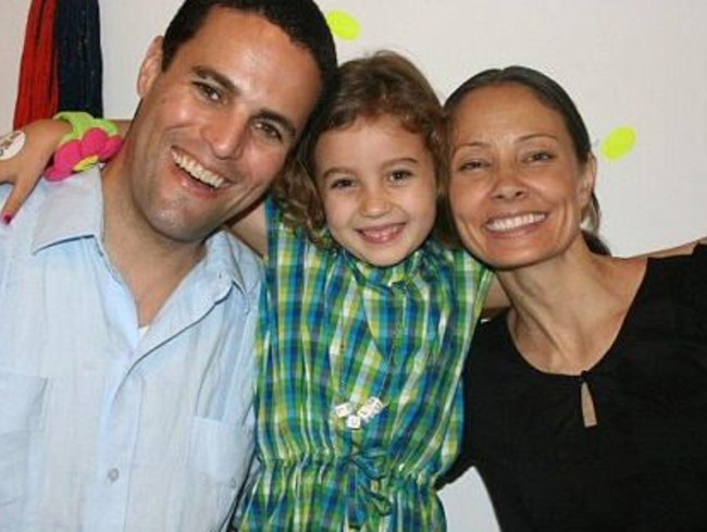 Marina with husband Kevin Krim, a former CNBC executive, and their daughter Lulu.