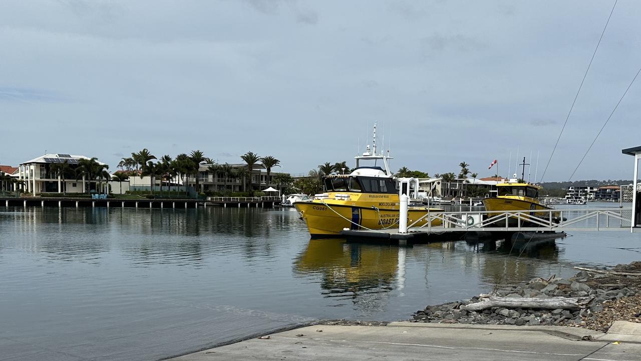 The Mooloolaba Coast Guard is involved in the search for a missing fisher who failed to return home from a boating trip on Sunday afternoon. Picture: Letea Cavander