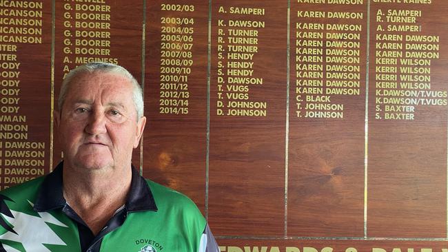 Doveton Cricket Club legend Keith Dawson.