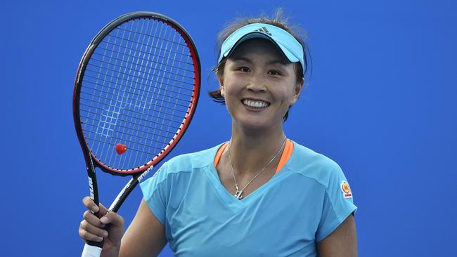 Chinese tennis player Peng Shuai accused a senior Chinese politician of sexual assault, then disappeared for almost three weeks. Picture: AAP