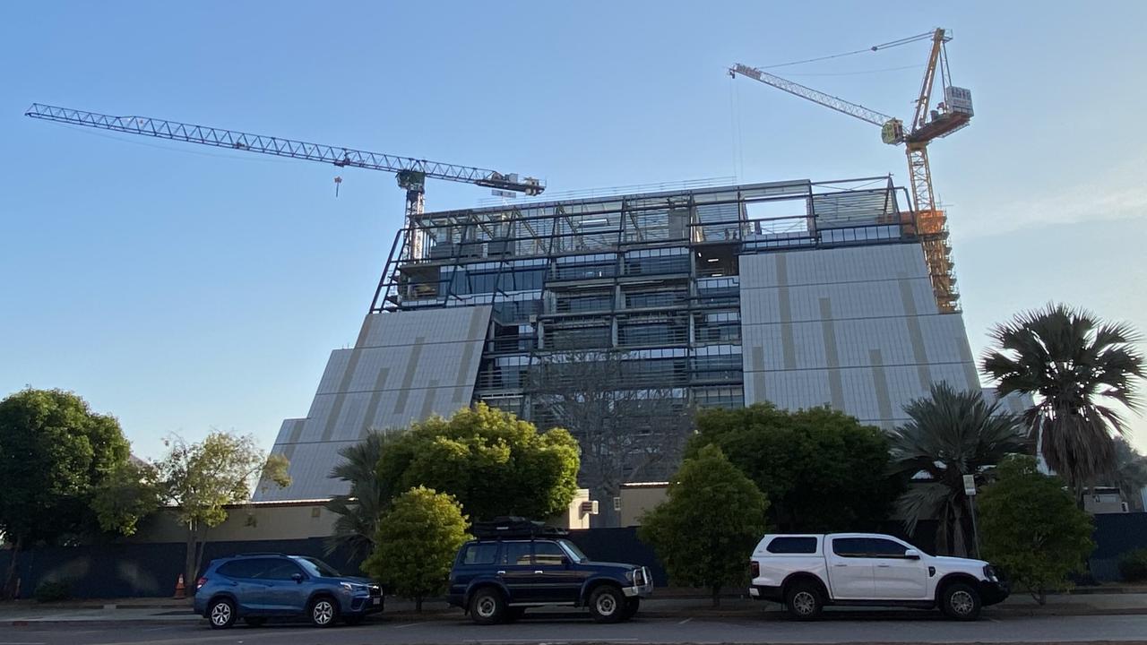 Charles Darwin University Education and Community Precinct being constructed on Cavenagh St, Darwin City.