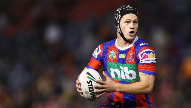 Kalyn Ponga’s expected switch to the halves doesn’t add up. (AAP Image/Brendon Thorne)