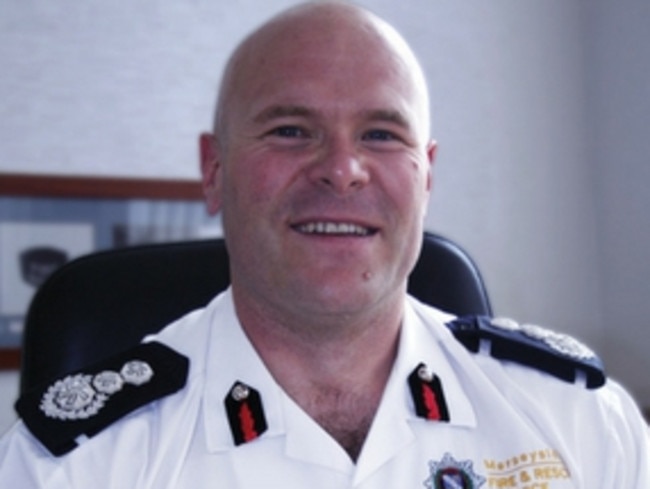 UK local fire chief Dan Stephens will become the new head of the MFB. Picture: Merseyside Fire &amp; Rescue Service