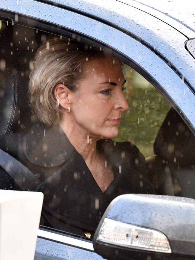 Minister for Jobs Michaelia Cash arrives for a cabinet dinner at Parliament House on Sunday. Picture: AAP Image/Mick Tsikas