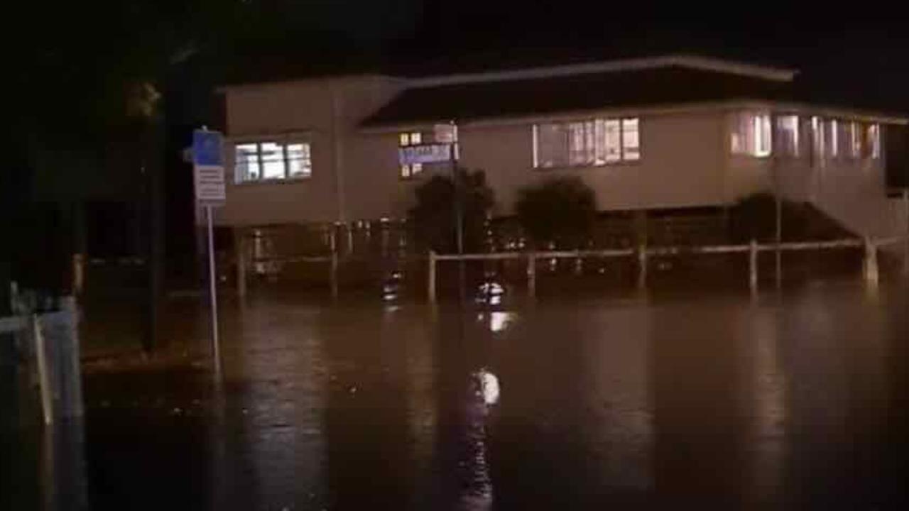 Heavy winds lashed the Fraser Coast overnight resulting in flooding in Maryborough.