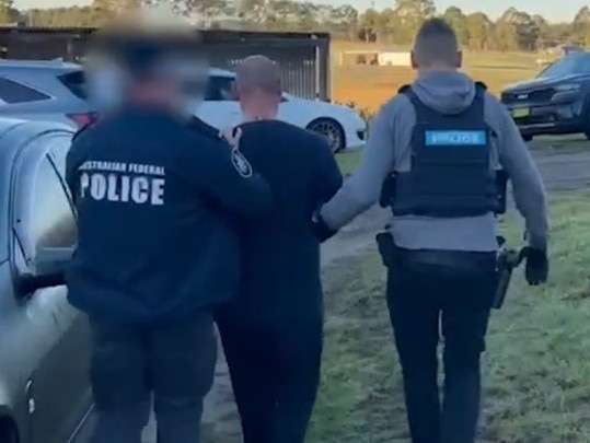 45-year-old man being arrested in Werombi