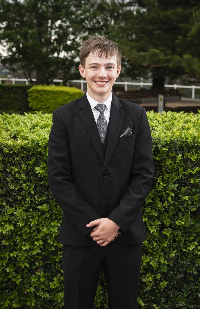 Lincoln Brown at Centenary Heights State High School formal at Picnic Point, Friday, November 15, 2024. Picture: Kevin Farmer