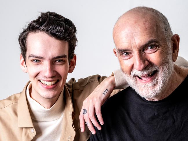 ** DO NOT USE UNTIL THEY HAVE APPEARED IN SA WEEKEND ** Actor Andy McPhee and his son and fellow actor Kodi Smit McPhee. Picture: David Litner