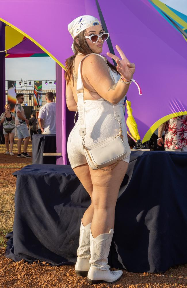 Moya Pavlis at the Bass in the Grass 2025. Picture: Pema Tamang Pakhrin