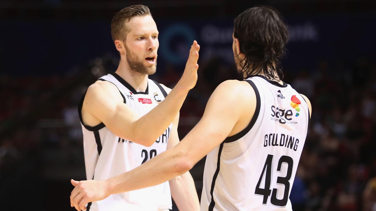 Nbl 2018 19 New Zealand Breakers V Melbourne United David Barlow Knee Injury Chris Goulding