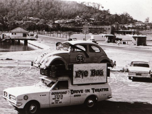 Erina Drive-in promotion truck for The Love Bug about 1970 (Picture: Norm West and Brendan Connolly)