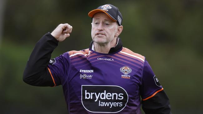 Wests Tigers coach Michael Maguire. Picture: Mark Evans/Getty Images