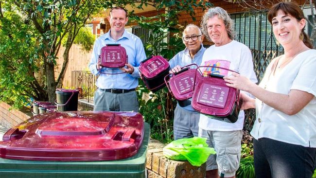 All homes in the Inner West Council area will be getting a new bin for food waste. Picture: Darcy Byrne / Facebook