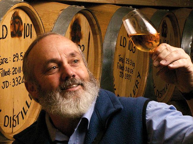 Bill Lark. master distillery inducted into hall of fame. Picture supplied by Lark Distillery.