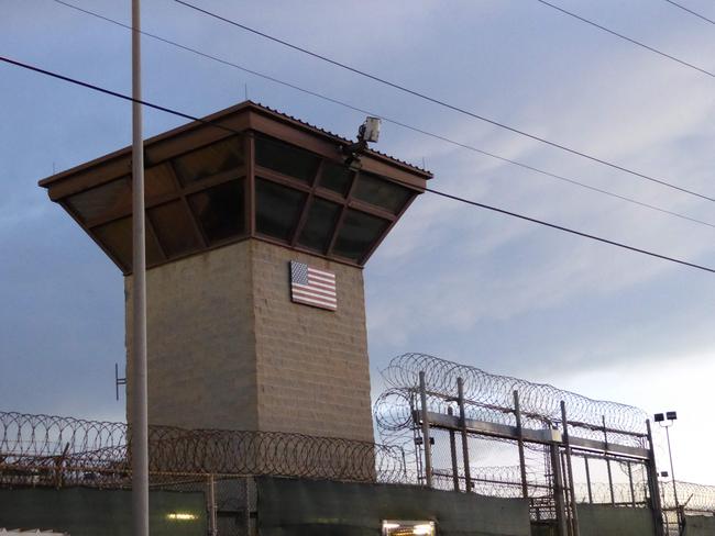 The front entrance to the Guantanamo military base in Cuba. Picture: AFP