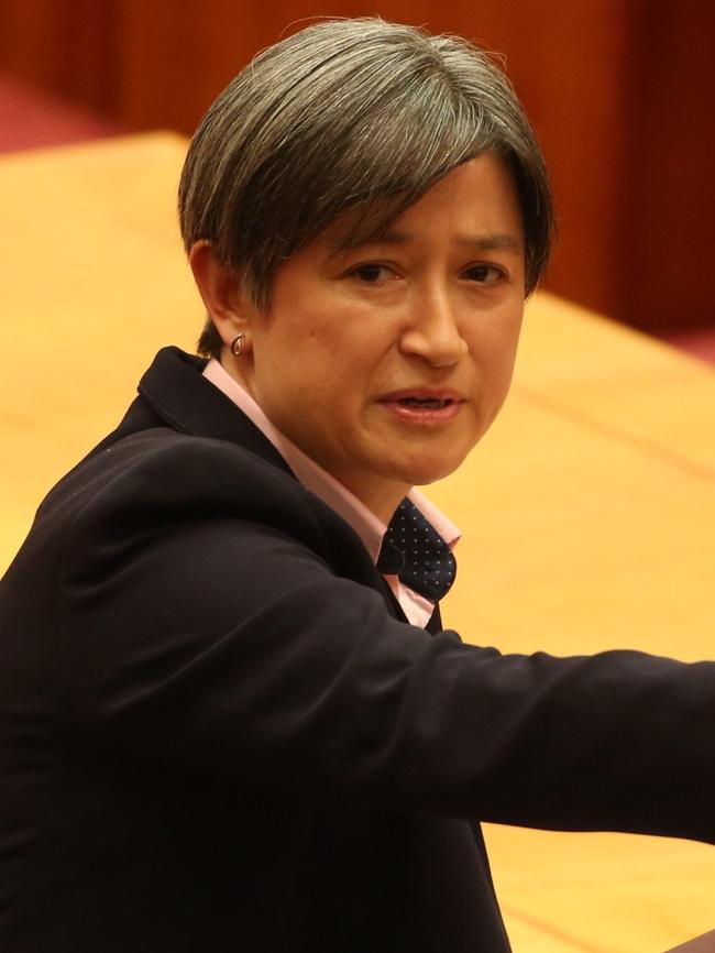 Senator Penny Wong in the Senate. Picture: Gary Ramage