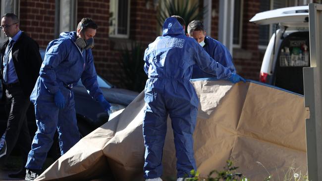 The woman’s body was discovered on Monday. Picture: John Grainger