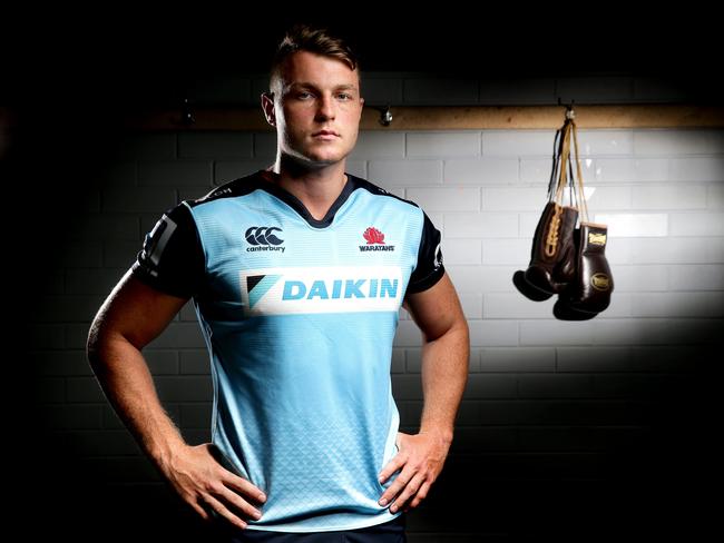 FOR SUNDAY TELEGRAPH - Jack Dempsey, 21, will be a shock starting selection for NSW Waratahs against Queensland. The backrower, who was named after legendary 1920s heavyweight boxing champion Jack Dempsey.Picture Gregg Porteous