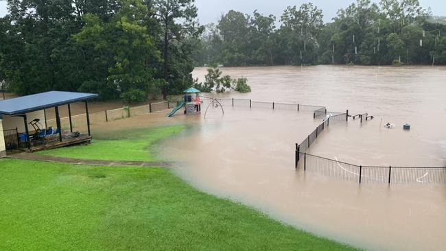 The Lawnton property of Lynette Shephard in the 2011 floods.