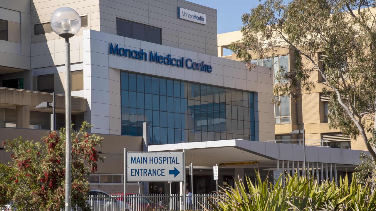 The man is currently being treated at Monash Medical Centre in Clayton, Melbourne. Picture: Andy Brownbill.