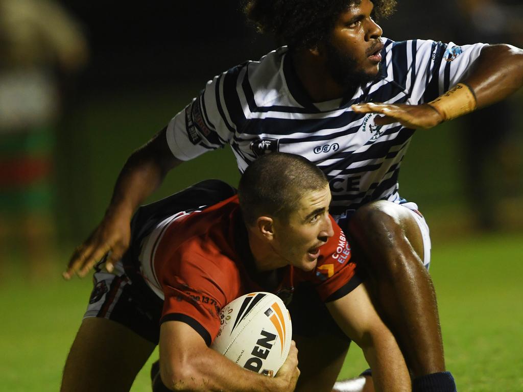 Mens League final Litchfield 9 Sam McAuley v Brothers Caleb Niki Picture Katrina Bridgeford