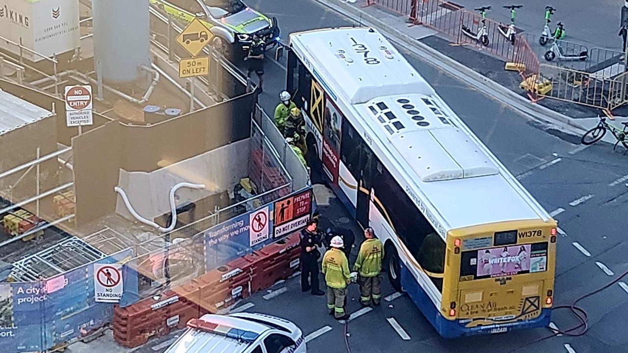 A man is seriously injured after being hit by a bus in the CBD. Pic: Reddit/Mossifroggi