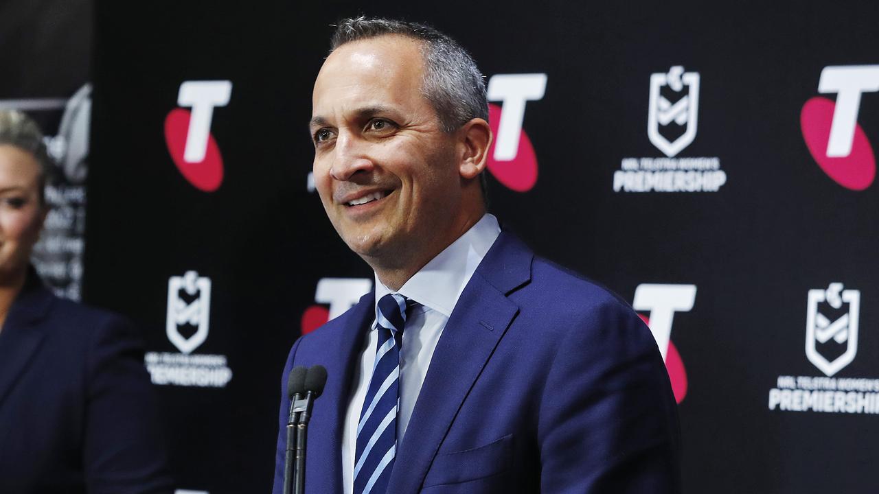 NRL CEO Andrew Abdo will seek more information from the Jets, Firehawks and Dolphins before confirming the successful bid next week. Picture: Sam Ruttyn