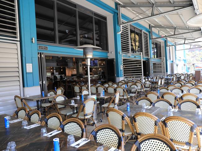 Pictured on the Wednesday 20th of November 2019 is an empty Criniti's restaurant in Woolloomooloo.Picture: Christian Gilles