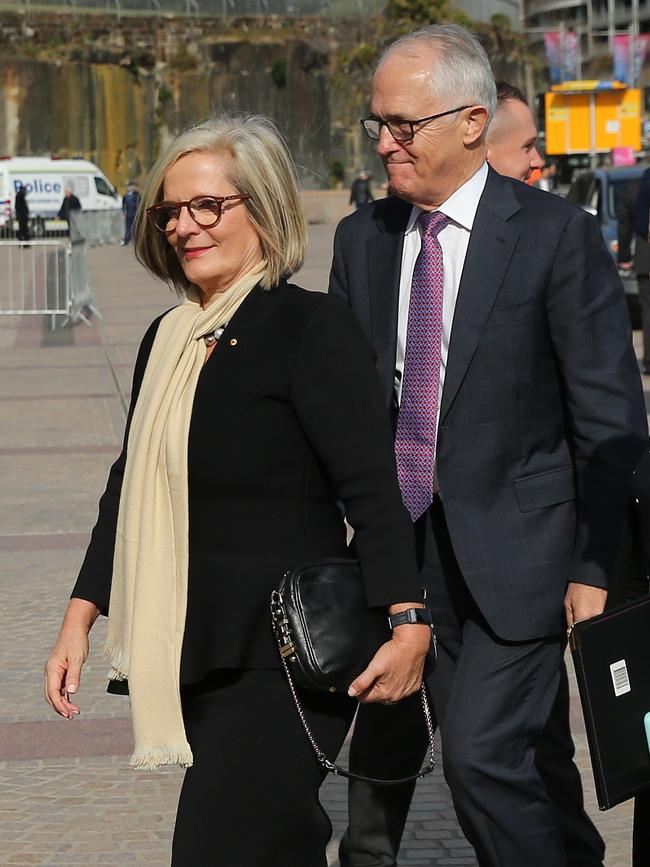 Lucy and Malcolm Turnbull. Picture: Richard Dobson