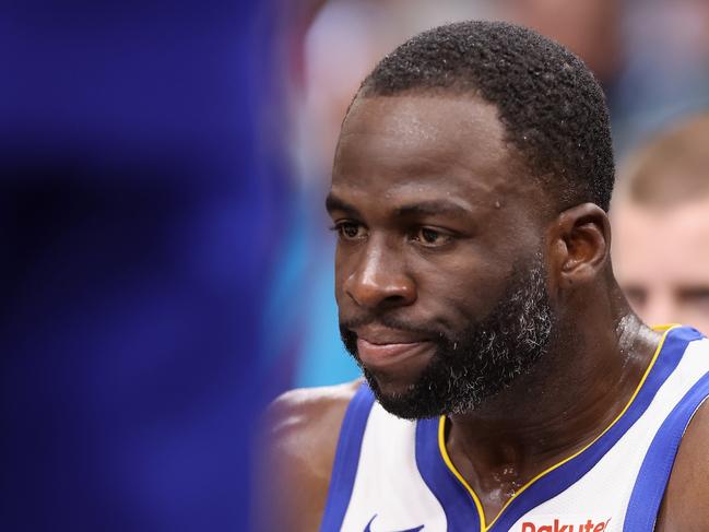 PHOENIX, ARIZONA - DECEMBER 12: Draymond Green #23 of the Golden State Warriors reacts after being ejected for a flagrant foul during the second half of the NBA game against the Phoenix Suns at Footprint Center on December 12, 2023 in Phoenix, Arizona. The Suns defeated the Warriors 119-116. NOTE TO USER: User expressly acknowledges and agrees that, by downloading and or using this photograph, User is consenting to the terms and conditions of the Getty Images License Agreement.  (Photo by Christian Petersen/Getty Images)