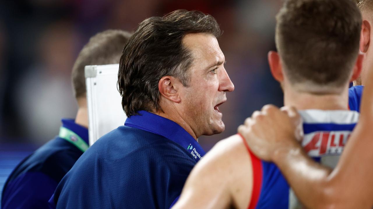 Luke Beveridge is adamant the Bulldogs are not in a rebuilding phase, calling the entire concept ‘a myth’. Picture: Michael Willson / Getty Images