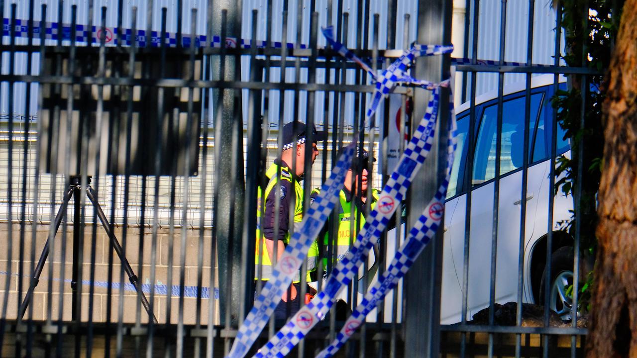 Police have begun a major investigation into the crash at Auburn South Primary School on Tooronga Rd Picture: NewsWire / Luis Enrique Ascui