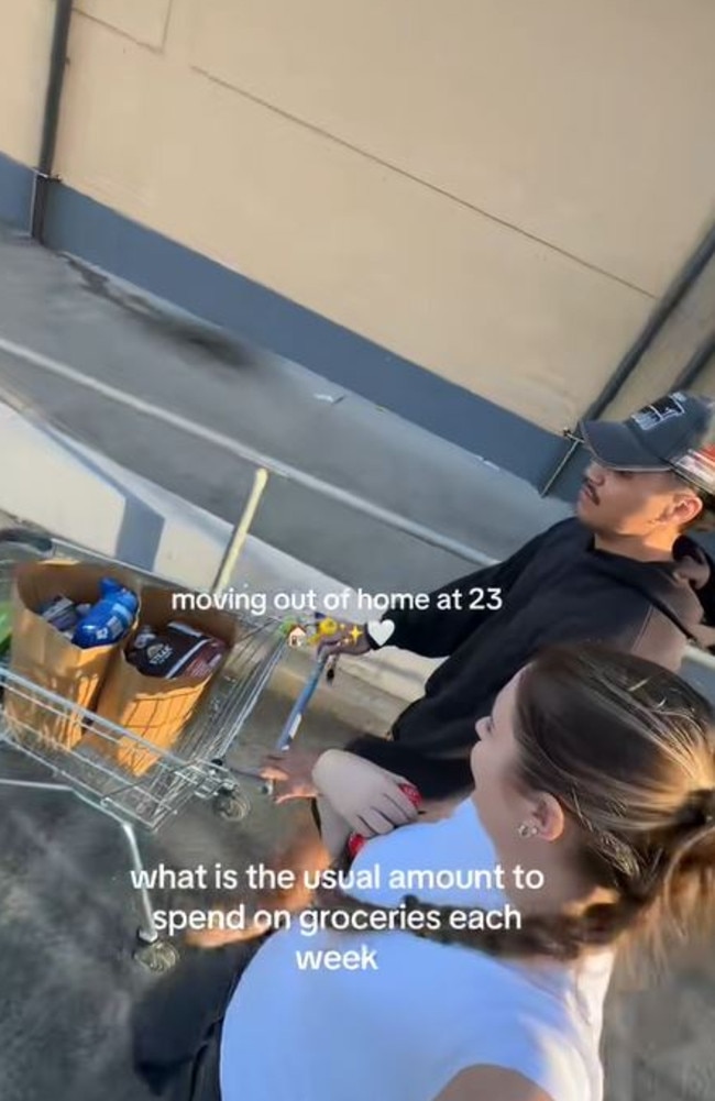 A young couple have had a rude shock after buying their first home. Picture: TikTok/maddisonsmillie