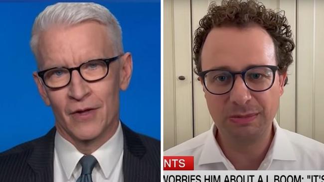 Anthropic CEO Dario Amodei told CNN's Anderson Cooper we 'need to raise the alarm' on the technology's rise. Picture: CNN