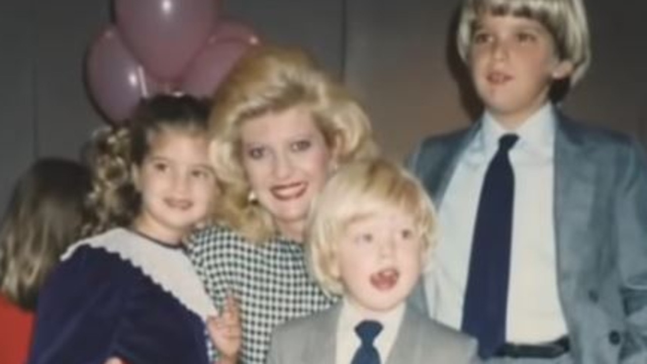 Ivana with her children. Picture: ABC News America