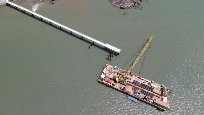 Questions have been raised over whether low tides will render the jetty functionally useless. Picture: Brendan Radke