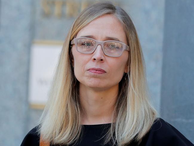 Alleged Epstein victim Annie Farmer outside court in New York last year. Picture: Supplied