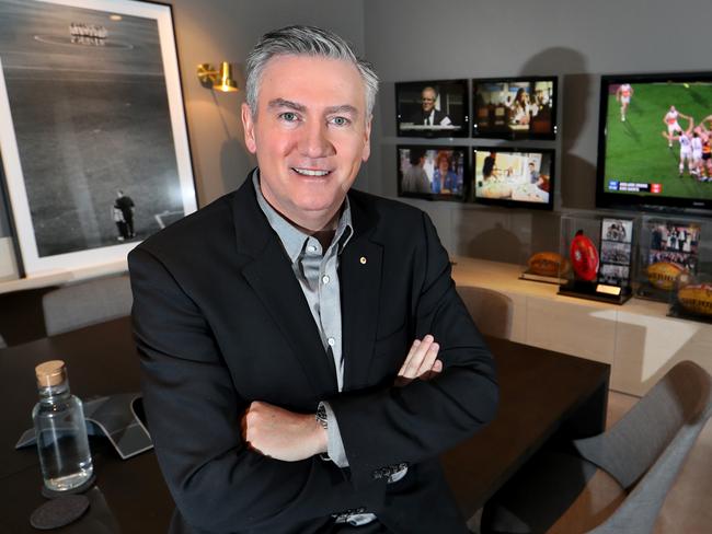 Eddie McGuire at his office in Toorak, Melbourne. Picture: David Geraghty.