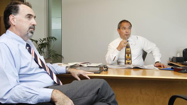 Back in June 2012 — a meeting between Mayor Tom Tate and chief of staff Wayne Moran.