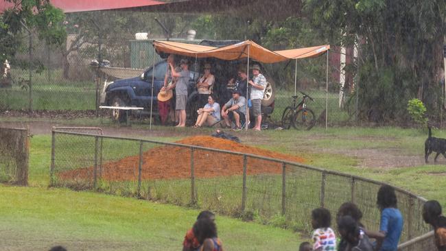 Images from the Round 9 NTFL MPL/WPL clash between the Tiwi Bombers and Palmerston Magpies at Bathurst Island, 30 November 2024. Picture: Darcy Jennings