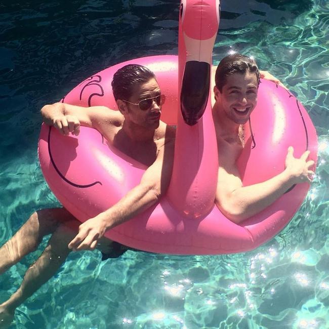 Coachella 2016 on social media... John Stamos and Josh Peck. Picture: Instagram