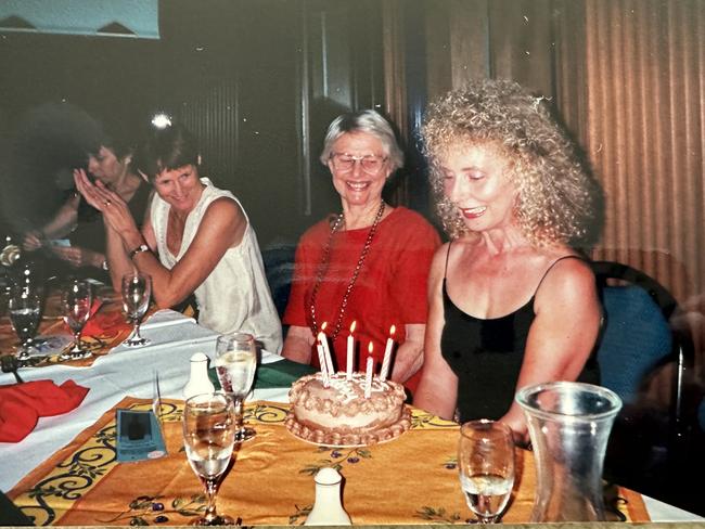 Beverley Brooker, right, at a gathering for her 50th birthday.