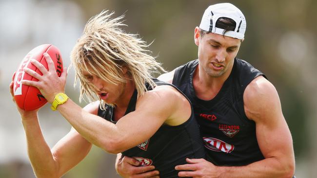 Dyson Heppell is happy to be back training. Photo: Michael Dodge/Getty Images