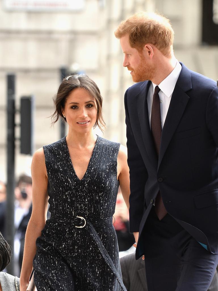 A source reports Prince Harry and Meghan will attend Princess Eugenie’s wedding but will likely miss later parts of the celebrations. Picture: Jeff Spicer/Getty Images