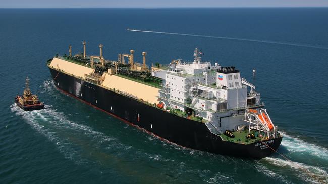 First Chevron Wheatstone LNG cargo departs for Japan.jpg
