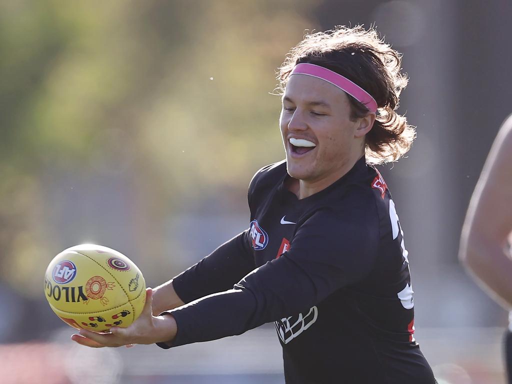 Jack Ginnivan at Collingwood training. Picture: Michael Klein