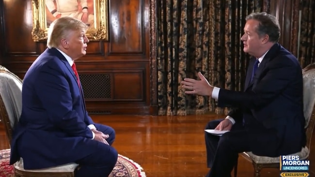 Piers Morgan's interview with Donald Trump will air on Tuesday at 9pm on Sky News Australia