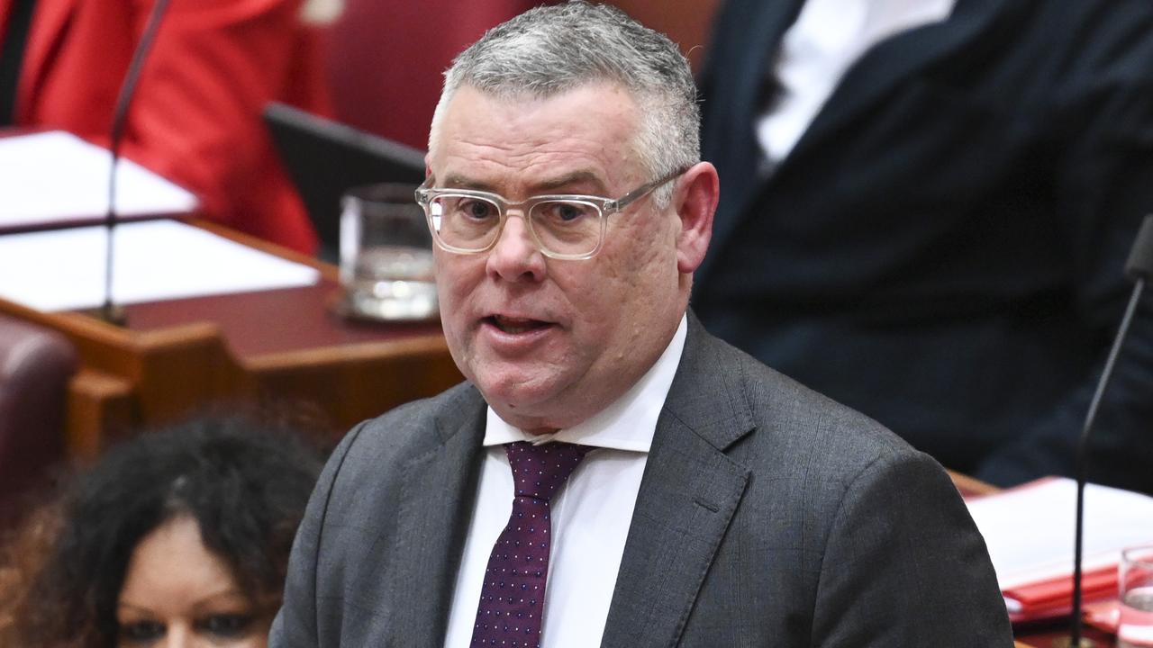 Senator Murray Watt has taken aim at a controversial re-employment. Picture: NewsWire / Martin Ollman